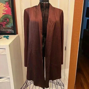 Rozae Nichols Open Front Lightweight Cardigan-Sz M